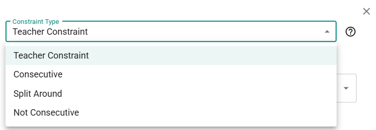 Adding a workload constraint